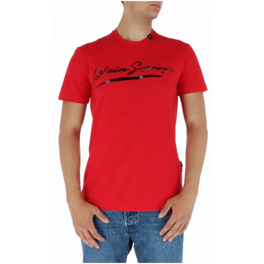 Plein Sport Red Signature TShirt Men Red Shirts